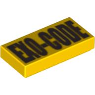 Tile 1 x 2 with Engraved Code for Exo-Force (3069bpr0073)
