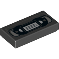 Tile 1 x 2 with Video Tape print (3069bpr0265)