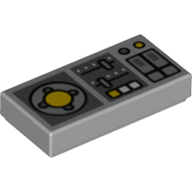 Tile 1 x 2 with Controls, Slides, Joystick print (3069bpr0307)