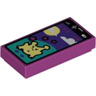 Tile 1 x 2 with Smart Phone, Mobile Game print (3069bpr0366)