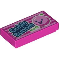 Tile 1 x 2 with 'Guble Bubble' print (3069bpr0369)