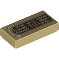 Tile 1 x 2 with Arched Window print (3069bpr0392)