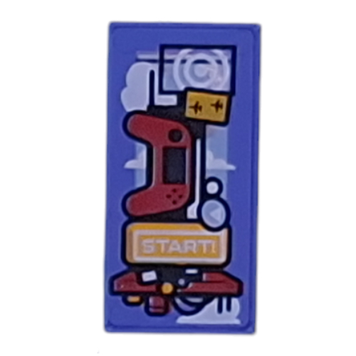 Tile 1 x 2 with Game Console, Controller print (3069bpr0418)