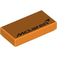 Tile 1 x 2 with Black 'McLaren' print (3069bpr9890)