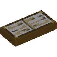 Tile 1 x 2 with Pixelated Enchantment Book print (3069bpr9909)