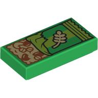 Tile 1 x 2 with Granola Bar print (3069bpr9975)