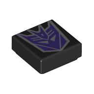 Tile 1 x 1 with Dark Purple Sound Wave print (3070bpr9889)