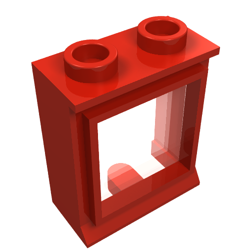 Window 1 x 2 x 2 Classic, Short Lip [with Glass] (3081c01)