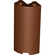 Cylinder Quarter 2 x 2 x 5 (Wall) (30987)