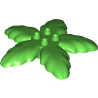 Duplo Plant Tree Leaves with 4 Top Studs (31059)