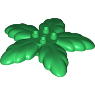 Duplo Plant Tree Leaves with 4 Top Studs (31059)