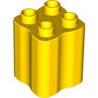 Duplo Brick 2 x 2 x 2 with Indented Sides (Tree Trunk) (31061)