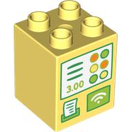 Duplo Brick 2 x 2 x 2 with Registry print (31110pr9976)