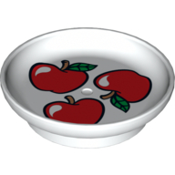 Duplo Dish with 3 Apples Print (31333pr0003)