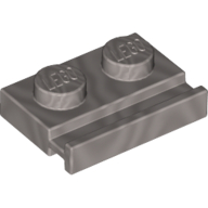 Plate Special 1 x 2 with Door Rail (32028)
