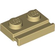 Plate Special 1 x 2 with Door Rail (32028)