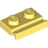 Plate Special 1 x 2 with Door Rail (32028)