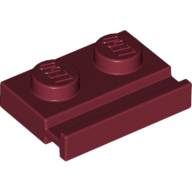 Plate Special 1 x 2 with Door Rail (32028)