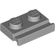 Plate Special 1 x 2 with Door Rail (32028)