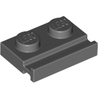 Plate Special 1 x 2 with Door Rail (32028)