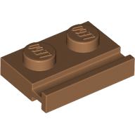 Plate Special 1 x 2 with Door Rail (32028)