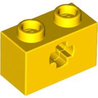 Technic Brick 1 x 2 with Axle Hole Type 1 [+ Opening] and Bottom Pin (32064a)