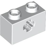 Technic Brick 1 x 2 with Axle Hole Type 1 [+ Opening] and Bottom Pin (32064a)