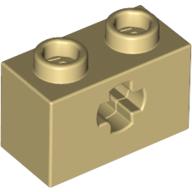Technic Brick 1 x 2 with Axle Hole Type 1 [+ Opening] and Bottom Pin (32064a)