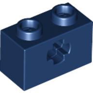 Technic Brick 1 x 2 with Axle Hole Type 1 [+ Opening] and Bottom Pin (32064a)