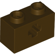 Technic Brick 1 x 2 with Axle Hole Type 1 [+ Opening] and Bottom Pin (32064a)