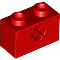 Technic Brick 1 x 2 with Axle Hole Type 1 [+ Opening] and Bottom Pin (32064a)