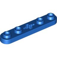 Technic Plate 1 x 5 with Smooth Ends, 4 Studs and Centre Axle Hole (32124)