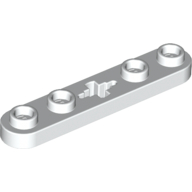 Technic Plate 1 x 5 with Smooth Ends, 4 Studs and Centre Axle Hole (32124)