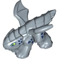 Creature, Dragon, Baby, Dark Blue Markings, Lime Eyes print (3215pr0001)