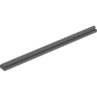 Vehicle Track, Train, Plain Rail Straight (no slots, no notches on end) (3228c)