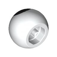 Technic Ball Joint with Black Dot/Eye print (32474pr0004)