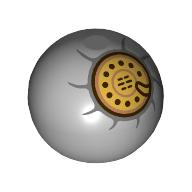 Technic Ball Joint with Gold Telephone Dial print (32474pr0006)