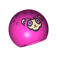 Technic Ball Joint with Pygmy Puff Print (32474pr1026)
