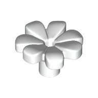 Plant, Flower, Minifig Accessory with 7 Thick Petals and Pin (32606)