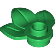 Plant, Plate 1 x 1 Round with 3 Leaves (32607)