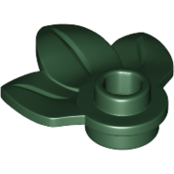 Plant, Plate 1 x 1 Round with 3 Leaves (32607)