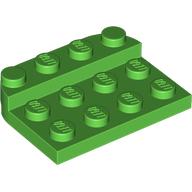 Plate Round Corners Double 3 x 4 with 1 x 4 Raised Edge Studs (3263)