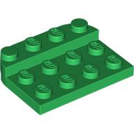 Plate Round Corners Double 3 x 4 with 1 x 4 Raised Edge Studs (3263)