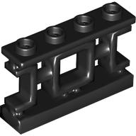 Fence 1 x 4 x 2 Ornamental Asian Lattice Square with 4 Studs (32932)