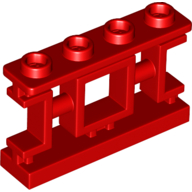 Fence 1 x 4 x 2 Ornamental Asian Lattice Square with 4 Studs (32932)