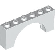 Brick Arch 1 x 6 x 2 - Thick Top with Reinforced Underside (3307)