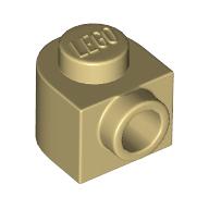 Plate 1 x 1 x 2/3 Half Round with Side Stud (3386)