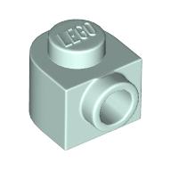 Plate 1 x 1 x 2/3 Half Round with Side Stud (3386)