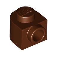Plate 1 x 1 x 2/3 Half Round with Side Stud (3386)