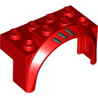 Wheel Arch, Mudguard 4 x 2 x 2 1/2 with 3 Air Vents, Right print (3387pr0004)